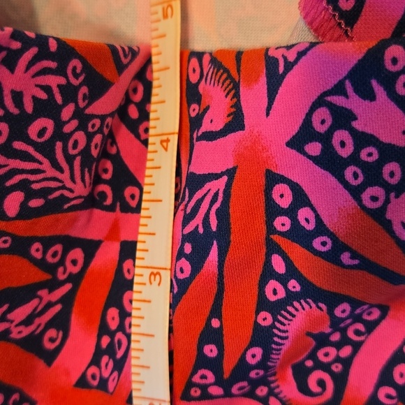 Lilly Pulitzer Callaway Knit Passion Fruit Pink Star Chasing Summer Sz 12 Shorts - Picture 14 of 14